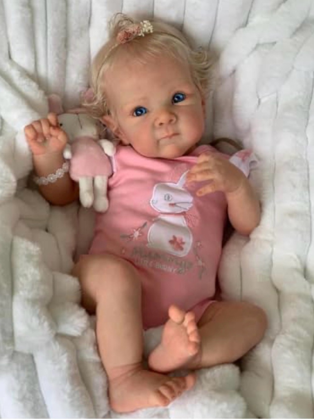 Realistic Reborn Baby Dolls Silicone Full Body Girl 18 Inch Lifelike - Picture 4 of 8